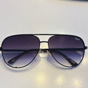 QUAY aviator sunglasses ombré black